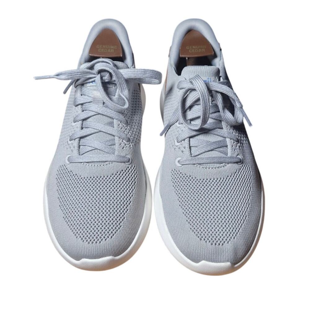 Kizik Lima Hands Free Shoes Mens Size 8 Gray Stretch Knit Slip On Shoes